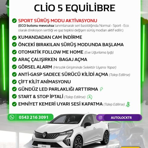 CLİO 5 YENİ MAKYAJLI EQUİLİBRE GİZLİ ÖZELLİK AKTİVASYONU
